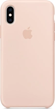 Apple Silicone Casing untuk iPhone XS Sand Pink