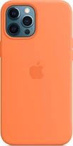 Apple Silicone Casing with MagSafe untuk iPhone 12 Pro Max Kumquat