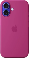 Apple Silicone Casing with MagSafe untuk iPhone 16 fuchsia