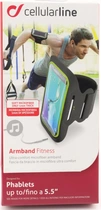 Cellularline Armband Fitness 5.5" Black
