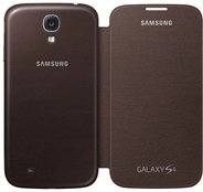 Samsung Flip Casing untuk Galaxy S4 Brown