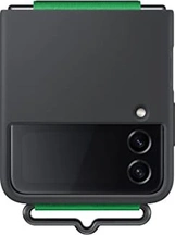 Samsung Silicone Casing with Strap untuk Galaxy Z Flip 4 Black