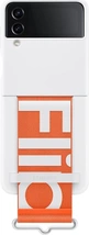 Samsung Silicone Casing with Strap untuk Galaxy Z Flip 4 White
