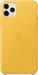 Apple Leather Casing untuk iPhone 11 Pro Max Sun Yellow