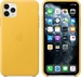 Apple Leather Casing untuk iPhone 11 Pro Max Sun Yellow