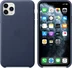 Apple Leather Casing untuk iPhone 11 Pro Max Midnight Blue