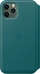 Apple Leather Folio Casing untuk iPhone 11 Pro Peacock Blue