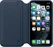 Apple Leather Folio Casing untuk iPhone 11 Pro tiefseeblau