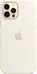 Apple Silicone Casing with MagSafe untuk iPhone 12/iPhone 12 Pro White