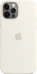 Apple Silicone Casing with MagSafe untuk iPhone 12/iPhone 12 Pro White