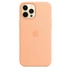 Apple Silicone Casing with MagSafe untuk iPhone 12 Pro Max Cantaloupe