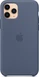 Apple Silicone Casing untuk iPhone 11 Pro Alaska Blue