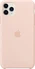 Apple Silicone Casing untuk iPhone 11 Pro Max Sand Pink