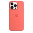 Apple Silicone Casing with MagSafe untuk iPhone 13 Pro Pink pomelo