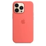 Apple Silicone Casing with MagSafe untuk iPhone 13 Pro Pink pomelo