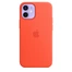Apple Silicone Casing with MagSafe untuk iPhone 12 Mini leuchtorange