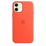 Apple Silicone Casing with MagSafe untuk iPhone 12 Mini leuchtorange