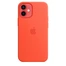 Apple Silicone Casing with MagSafe untuk iPhone 12 Mini leuchtorange