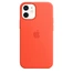Apple Silicone Casing with MagSafe untuk iPhone 12 Mini leuchtorange