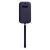 Apple Casing Kulit with MagSafe untuk iPhone 12/12 Pro Dark Purple