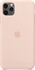 Apple Silicone Casing untuk iPhone 11 Pro Max Sand Pink
