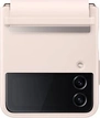 Samsung Flap Leather Casing untuk Galaxy Z Flip 4 Peach