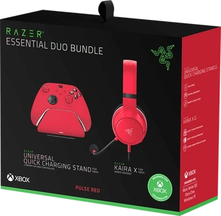 Razer Kaira X for Xbox Pulse Red Essential Duo Bundle